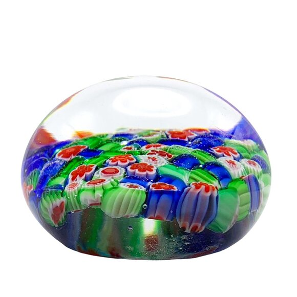 VINTAGE MURNO Millefiori Glass Paperweight - Picture 5 of 6